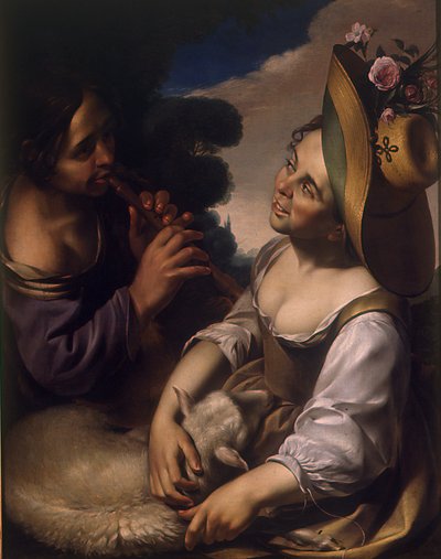 Hyrdernes morskab, første halvdel af 1600-tallet. af Wouter Pietersz. Crabeth the Younger