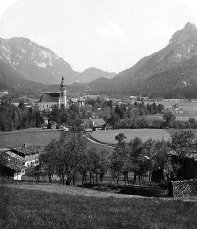 Bad Reichenhall og Grossgmain, Tyskland og Østrig, omkring 1900-tallet. af Wurthle and Sons