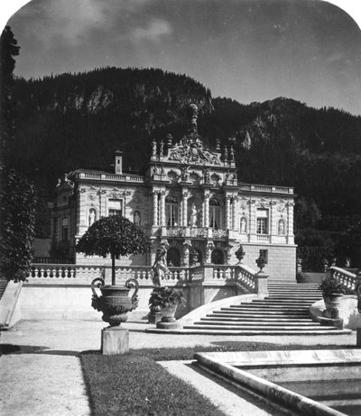 Linderhof Palace, Bayern, Tyskland, omkring 1900-tallet. af Wurthle and Sons
