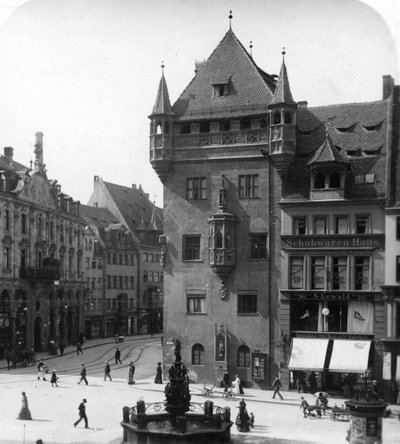 Nassauer Haus, Nürnberg, Bayern, Tyskland, c1900 af Wurthle and Sons