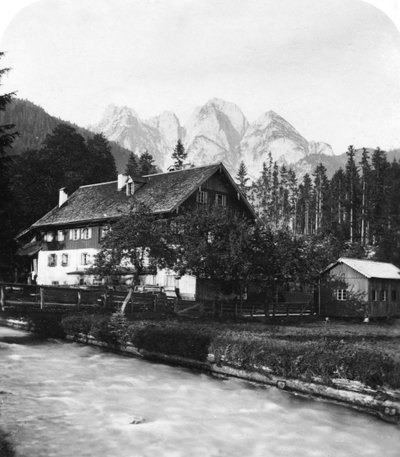 Smedene smeder i Gosau, Salzkammergut, Østrig, omkring 1900-tallet. af Wurthle and Sons