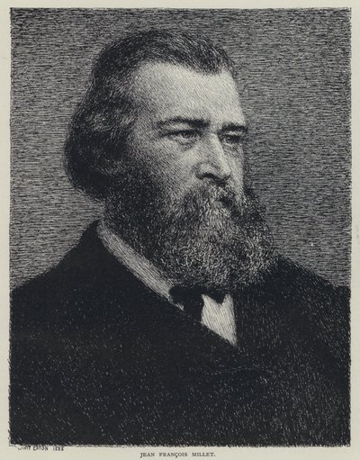 Jean Francois Millet, fransk maler (litho) af Wyatt Eaton