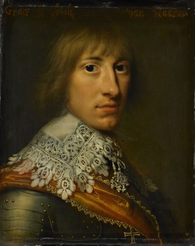 Portræt af Hendrik Casimir I greve af Nassau-Dietz, ca. 1632 (olie på panel) af Wybrand Simonsz. de Geest
