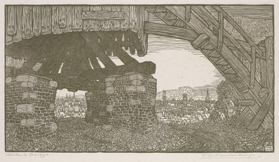 Mill at Bruges af Wynand Otto Jan Nieuwenkamp