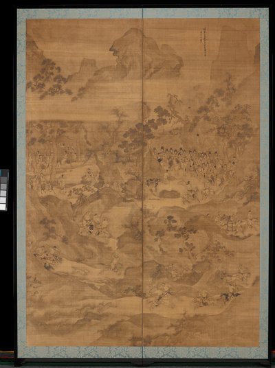 An Incident on the Hunt, slutningen af det 17.-begyndelsen af det 18. århundrede (blæk på silke) af Xiang Cheng