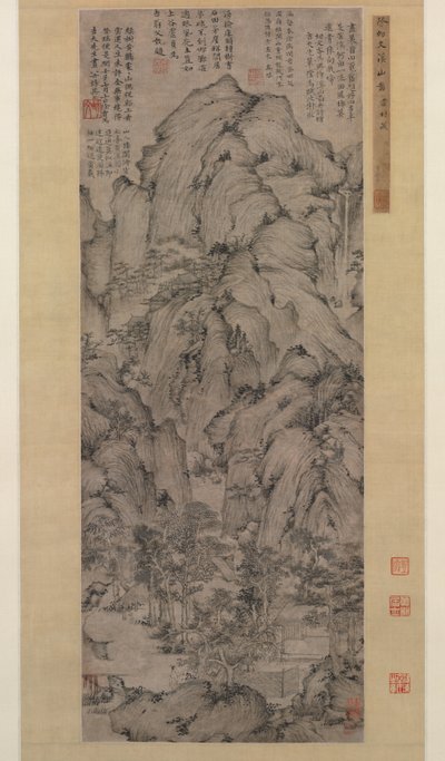 Vandløb og bjerge, 1372. af Xu Ben