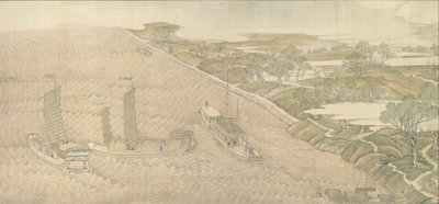 Qianlong Emperors Southern Inspection Tour, Scroll Four: The Confluence of the Huai..., 1770. af Xu Yang
