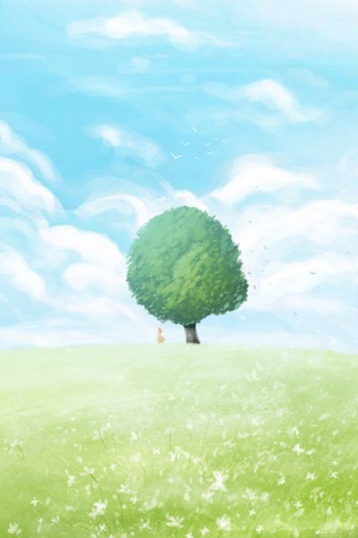 Lone Tree Sommerfelt af Xuan Thai