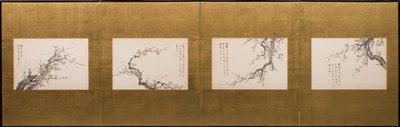 Prunus blomstrer af Yamamoto Baiitsu