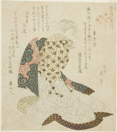 Dongfang Shuo (Tohosaku), fra serien "The Life of the Taoist Immortals - A Series of Seven" af Yashima Gakutei