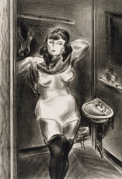 Påklædning af Yasuo Kuniyoshi