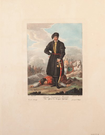 Zaporozhianske kosakkerofficer, 1812 af Yegor Karneyev