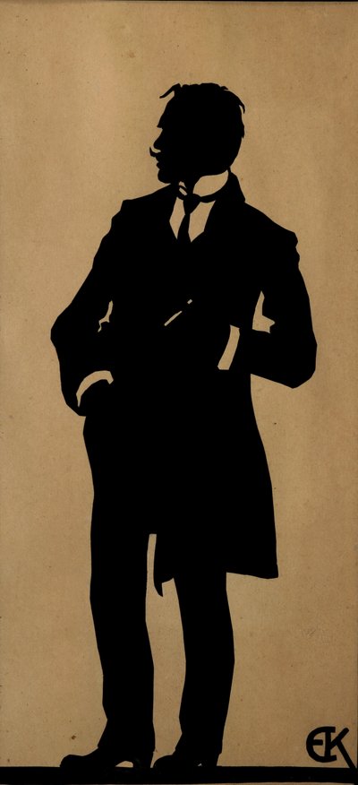 Portræt af digteren Jurgis Baltrusaitis 1873-1944, 1910