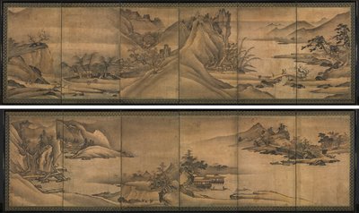 Landskab af de fire årstider af Yi Sumun (Korean, b. c. 1404)