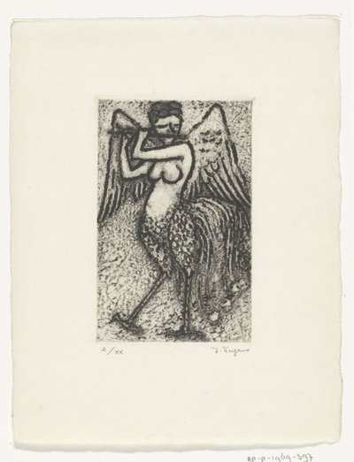 fløjtespil sirene af Yo Sugano (signed by artist)