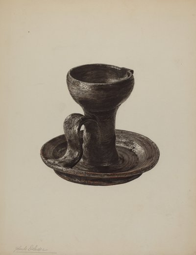 Fedtlampe, ca. 1939. af Yolande Delasser