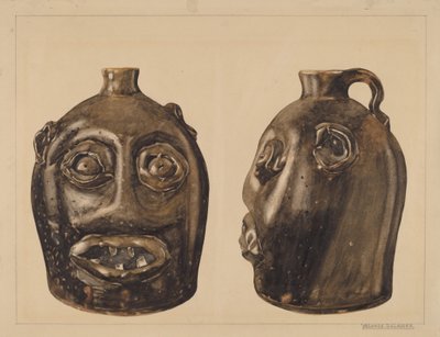Grotesk kande, ca. 1936. af Yolande Delasser