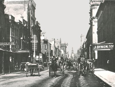 George Street, Sydney, Australien, 1895. af York and Son