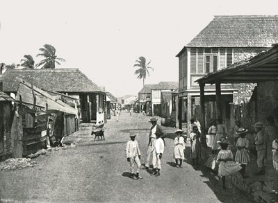 Gadebillede i Port Royal, Jamaica, 1895. af York and Son