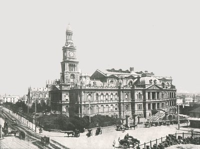 Det nye rådhus, Sydney, Australien, 1895. af York and Son