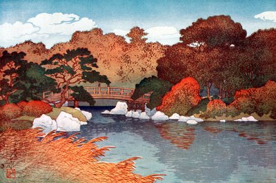Efterår i Hundred Flower Garden ved Muko-Jima, c1900-1950. af Yoshida Hiroshi