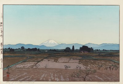 Fuji fra Musashino af Yoshida Hiroshi