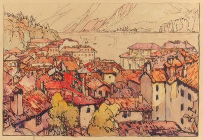 Lugano machi af Yoshida Hiroshi
