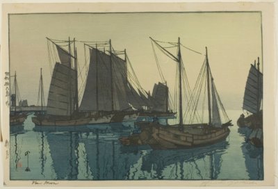 Ny måne af Yoshida Hiroshi