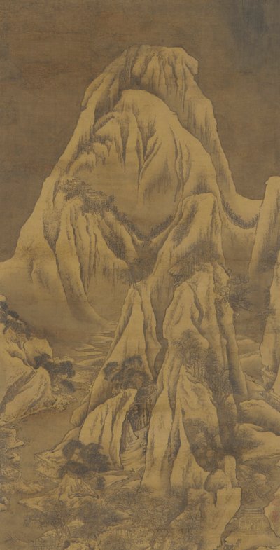 Vinterlandskab, Qing-dynastiet, 1700-tallet. af Yuan Jiang