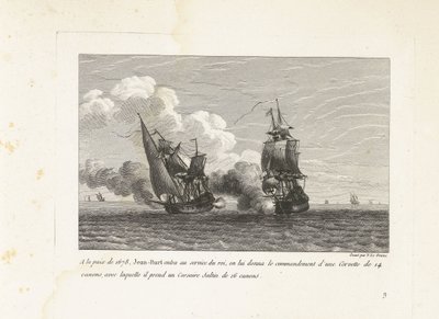 Jan Bart in dienst van de koning van Frankrig, 1678 Ved freden i 1678 trådte Jean-Bart i kongens tjeneste, han fik kommandoen over en 14-kanoners Corvette, med hvilken han tog en 16-kanoners Corsair Saltin (titel på objekt) Samling af kamme af Yves Marie Le Gouaz