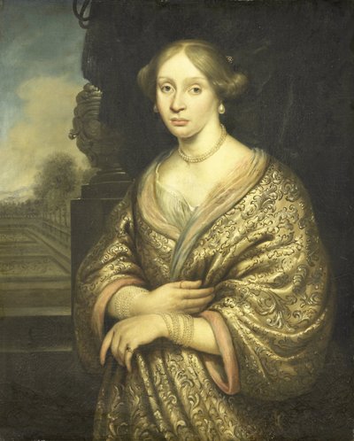 Portræt af Petronella van der Burcht (1657-1682) af Zacharias Blijhooft