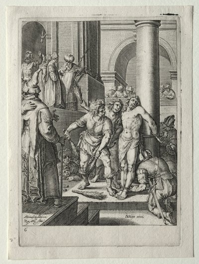 Passionssæt:  Kristi flagellation af Zacharias Dolendo