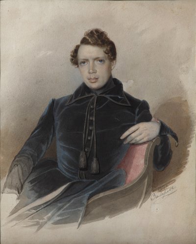 Portræt af Andrey Nikolaevich Muravyov 1806-1874, 1841 af Zakharov