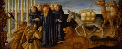 Sankt Hieronymus tilgiver tyvene (panel) af Zanobi Machiavelli
