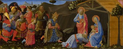 Magiernes tilbedelse, ca. 1433-1434 af Zanobi Strozzi