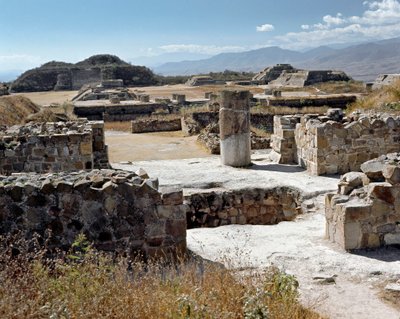 Det nordlige tempel (500 f.Kr.-850 e.Kr.) af Zapotec Zapotec