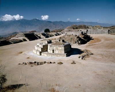 Udsigt over det sydlige område af Zapotec Zapotec