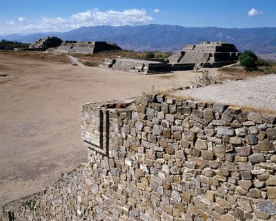 Udsigt over System IV (500 BC-850 AD) af Zapotec Zapotec
