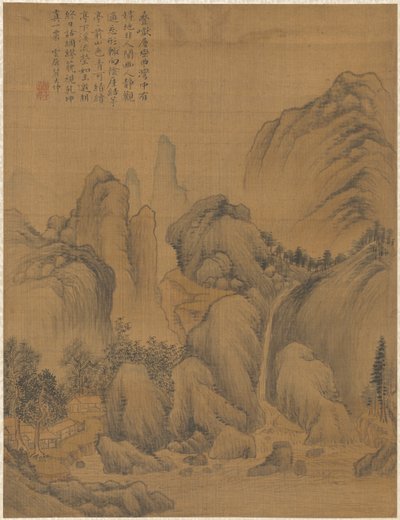 Landskab, 1775. af Zhai Dakun