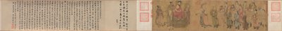 Barbarsk kongelighed tilbeder Buddha, 900-tallet. af Zhao Guangfu