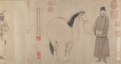 Grooms and Horses, dateret 1296 og 1359. af Zhao Mengfu