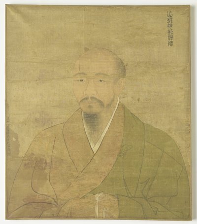 Portræt af Zen-præst-maleren Wu-Chun Fan. af Zhao Yongxian