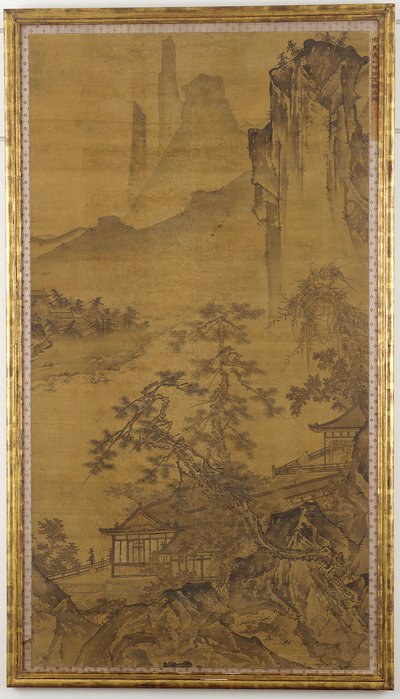 Whiling Away the Summer in the Shade of Pines, Ming-dynastiet, 1400-tallet. af Zhe School