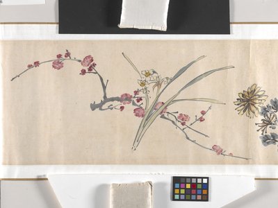 Farvede blomster af Zhimian Zhou