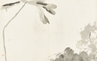 Landskaber og blomster, album med seks blade af Zhu da Bada Shanren
