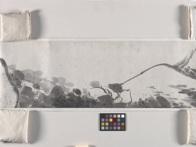 Lotus Pond (blæk på papir) af Zhu da Bada Shanren