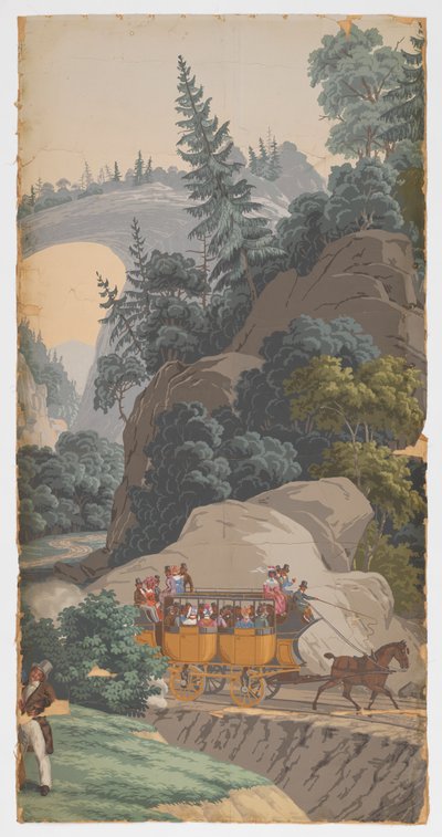 Naturskønne Amerika af Zuber and Cie, Rixheim, Alsace