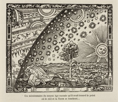 En middelaldermissionær finder punktet, hvor himmel og jord rører hinanden af Frederick (attr. to) Barnard