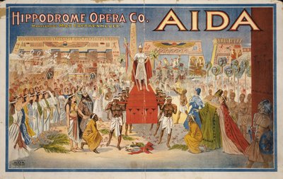 Aida, ca. 1908 (farvelitografi) af . .