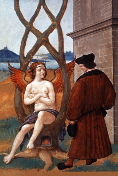 Alkymi. 15. århundrede (miniature) af . .